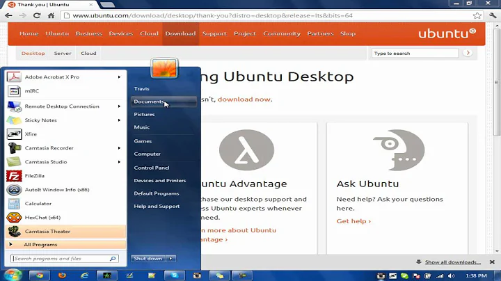 Dual-Boot Windows 7 and Ubuntu 12.04 Using the Wubi Installer (HD)