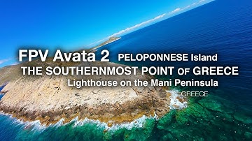 FPV Drone Greece | Lighthouse Flight at Cape Tenaro – The Edge of Europe | DJI Avata 2 Cinematic