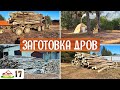 Работа в деревне 17. Планировка и расчистка участков, заготовка березы и осины. Привез 4 "фишки".