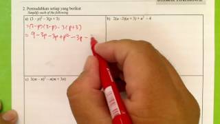 PERMUDAHKAN UNGKAPAN ALGEBRA