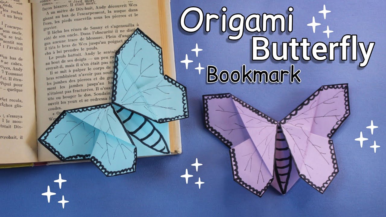 How to make Origami Butterfly Bookmark 🦋 Paper Butterfly Bookmark
