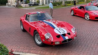 How to show off at a Ferrari event, show up in the most expensive car in the world, Ferrari 250 GTO! Ferrari Show West Palm Beach