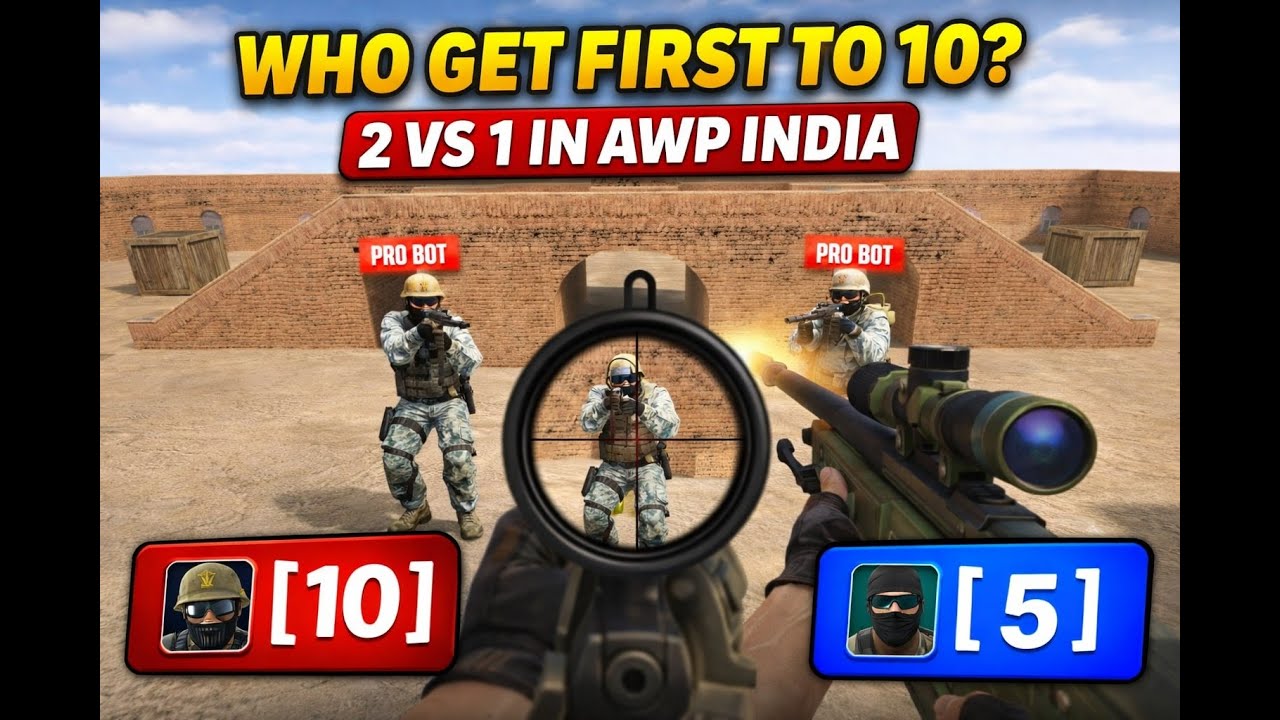 counter strike 1.6 awp india 2 vs 1