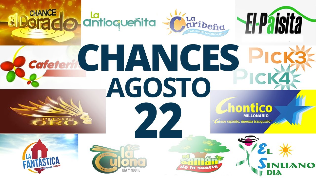 Resultados del Chance del Lunes 22 de Agosto de 2022 | Loterias 😱🤑💰💵
