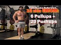 Calisthenics EMOM: 60 Pullups + 200 Pushups under 10 Minutes | Eric Rivera