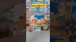 DAILY FREE CODES 12/09 #shorts #pokemon #pokemonlive