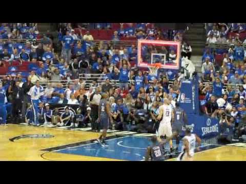 Jameer Nelson Buzzer Beater going into halftime 2010 Playoffs