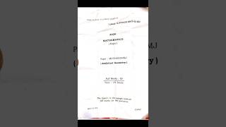 2026 Analytical Geometry Mathematics(major) question paper under Gauhati University for Bsc 4 sem