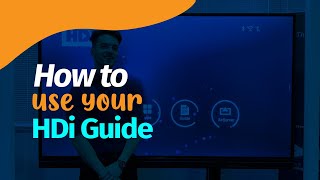 Need help with your interactive screen? HDi Guide is available.