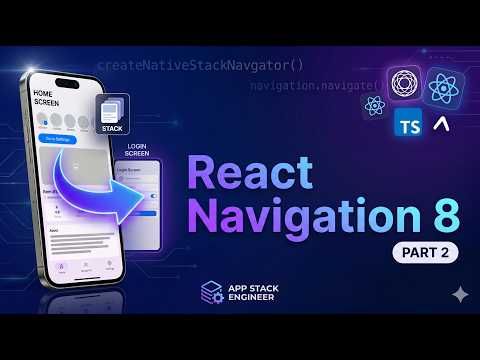 React Navigation v8 Crash Course — Stack Navigation  (Part 2)