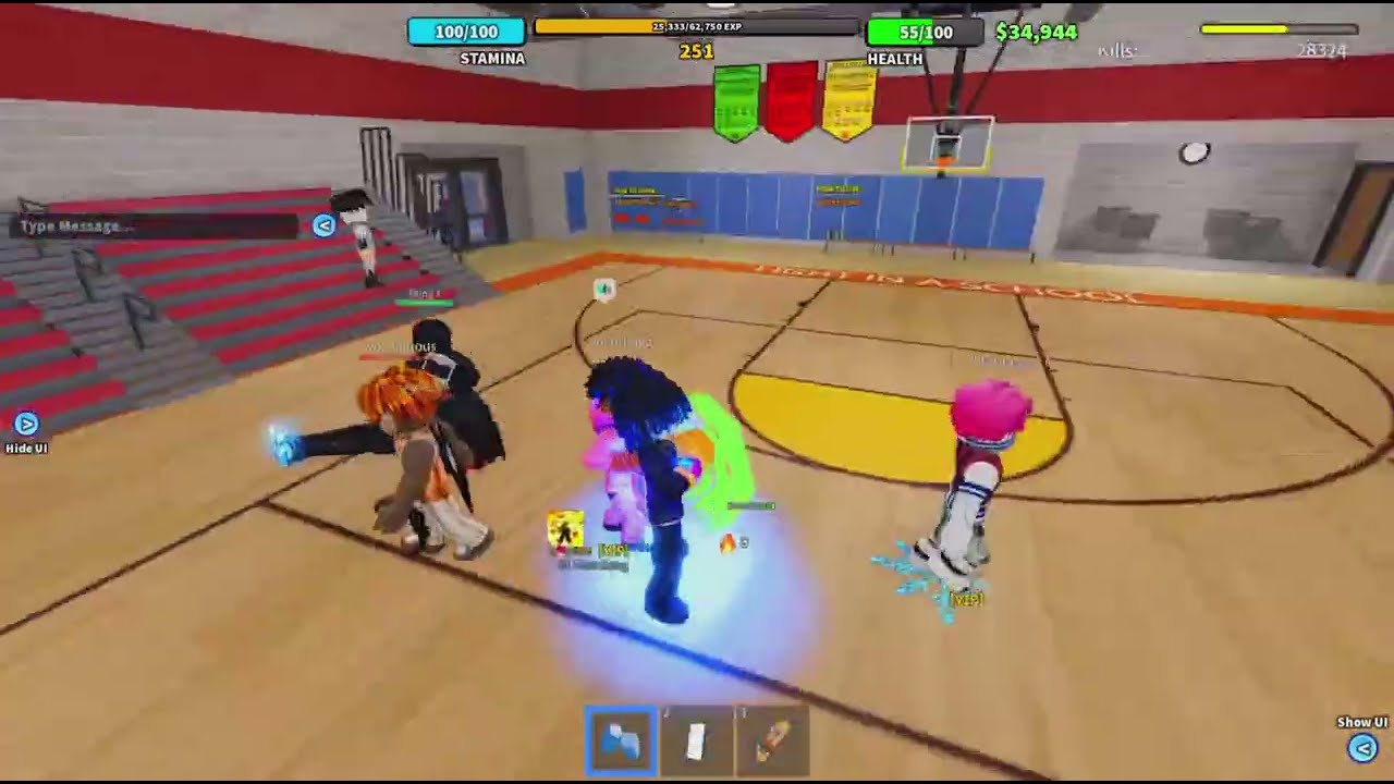 I USED THE SECOND BEST WEAPON IN ( ROBLOX FIGHT IN A SCHOOL ) 😈😈😈