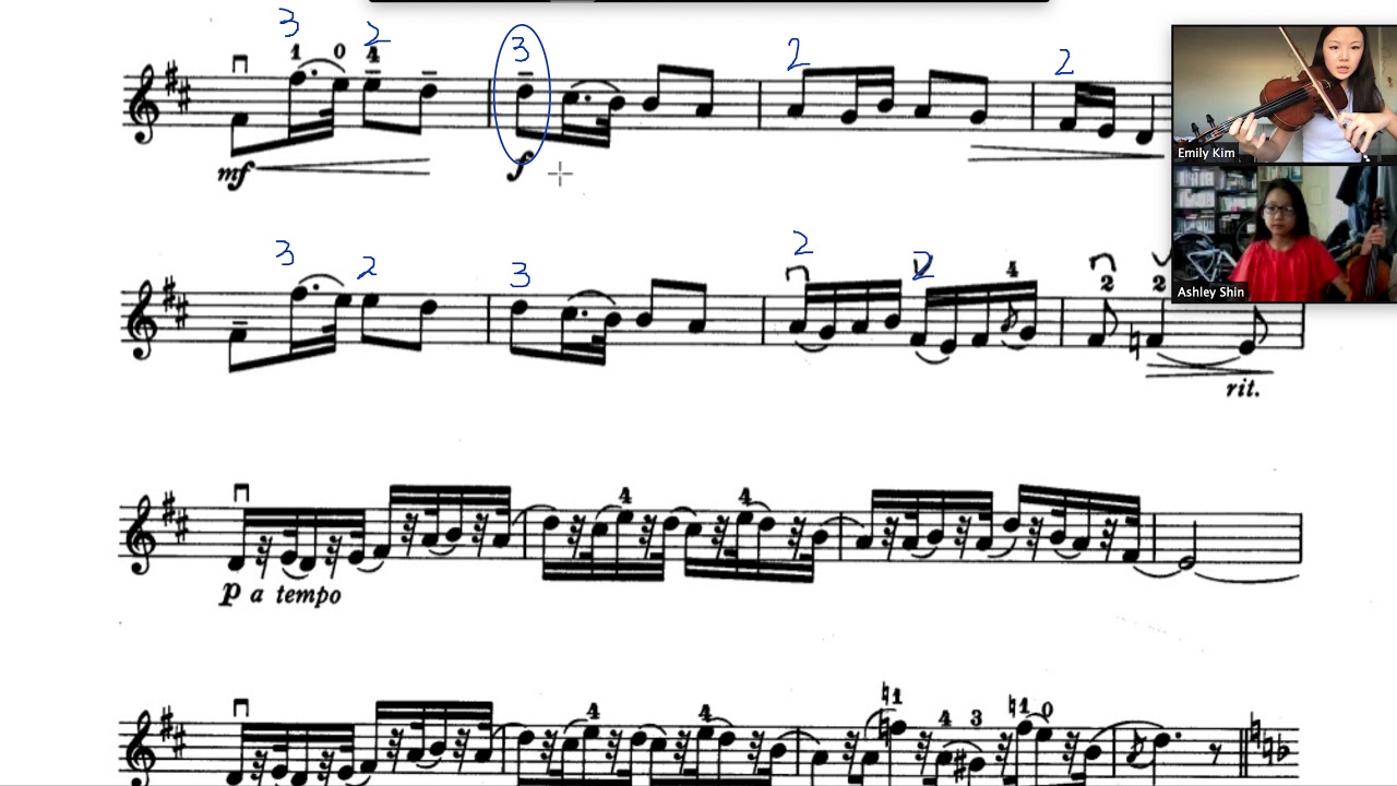 Violin online lesson 1 Humoresque by Antonín Dvořák 11/24/2020 YouTube