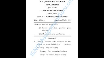 BEGC 113 PREVIOUS QUESTION PAPER, JUNE 2023, #shortsvideos #shorrtsviral
