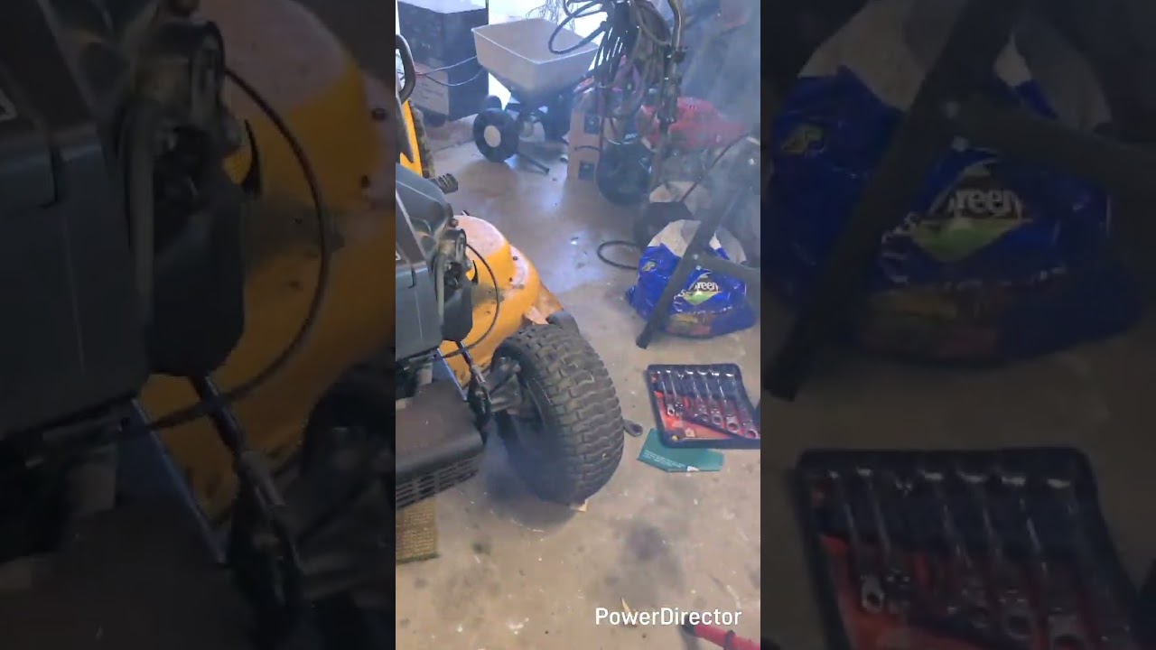 Cub cadet lawn tractor has a smoking problem 