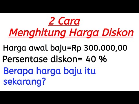 Video: Cara Untuk Membantu Anda Mengira Dengan Cepat Dalam Jumlah Minda Anda Jumlah Cek Dan Potongan Harga Di Kedai