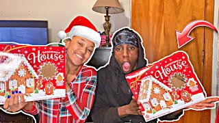 BOYFRIEND VS GIRLFRIEND GINGERBREAD HOUSE SHOWDOWN!!!