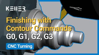 Finishing with Contour Commands – G0, G1, G2, G3 | CNC Turning with SYMplus™ | Instant CNC