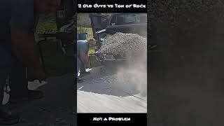 Unload a ton of rock inless than a minute real time