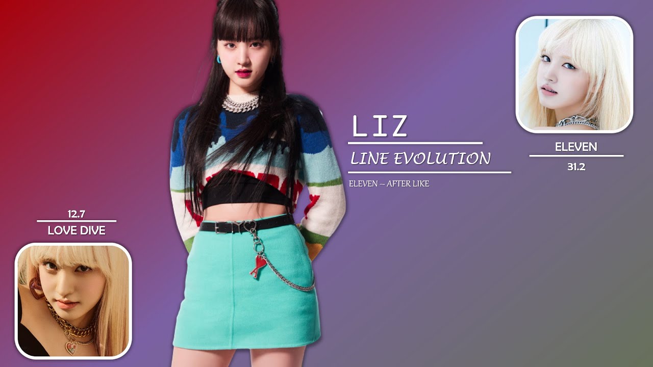 IVE (LIZ) - Line Evolution (Eleven - After Like) - YouTube