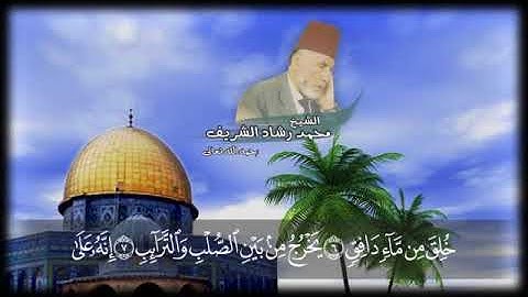 سورة الطارق بصوت الشيخ محمد رشاد الشريف رحمه الله