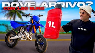 DOVE ARRIVO CON 1 LITRO di benzina CON LA YAMAHA YZ 125 (esperimento) 🤯