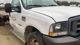 2002 Ford F550 XL Super Duty Flatbed Truck
