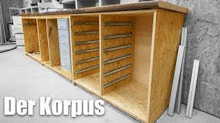 Korpusbau für die selbstgebaute Kappsägenstation | Kappsägenstation 2