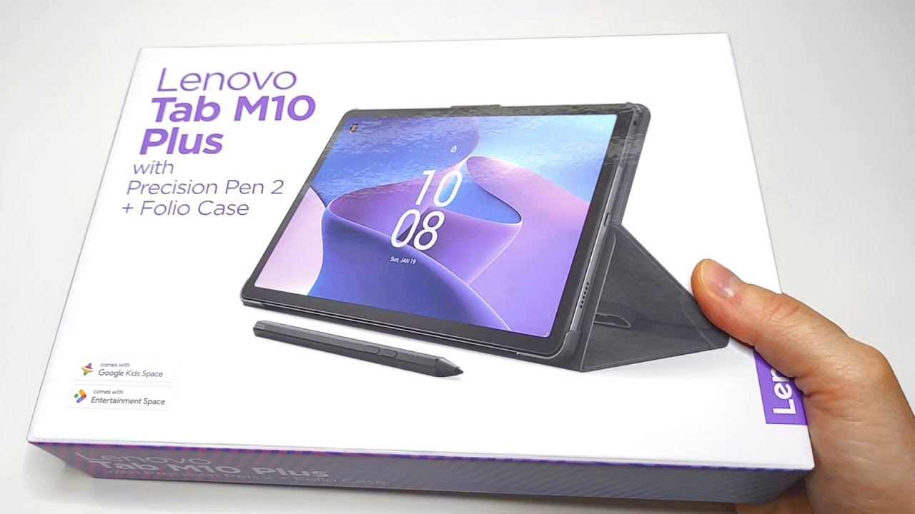 Lenovo Tab M10 Plus 3 rd gen with Precision Pen 2 + Folio Case unboxing  tablet etui rysik TB128XU 