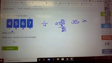 7th Grade Math IXL DD1 Probability of simple events