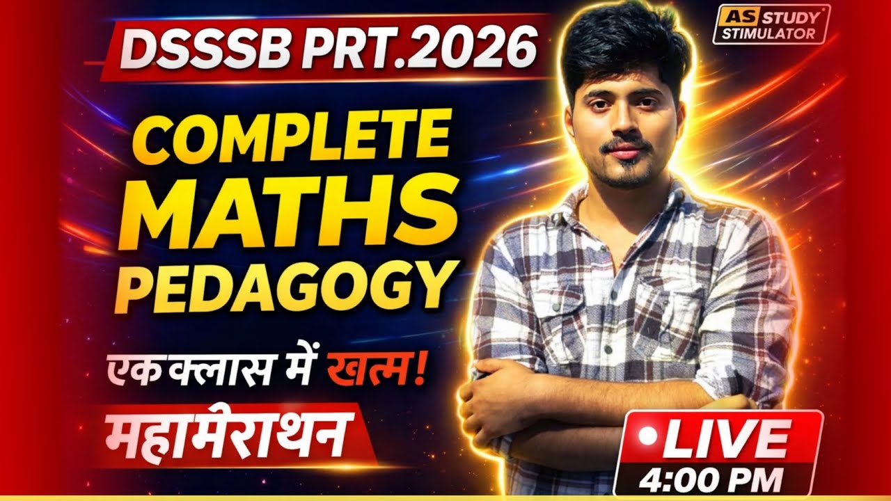 DSSSB PRT NIOS Marathon class | NIOS 504 | dsssb prt Maths pedagogy in one video | dsssb prt part B 