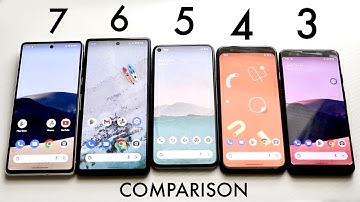 Google Pixel 7 Vs Google Pixel 6 Vs Google Pixel 5 Vs Pixel 4 Vs Pixel 3! (Comparison) (Review)