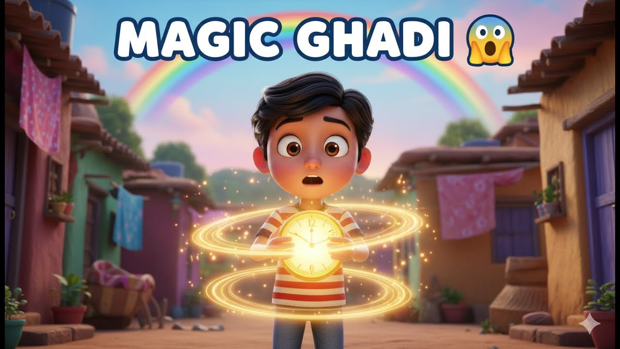 Tinku Ki MAGIC GHADI ⏰ | Time Travel Cartoon Story | Hindi 3D Animation story in cartoon video