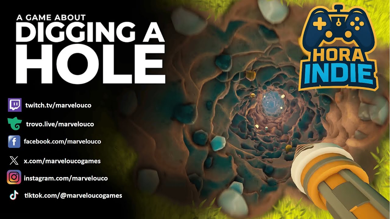 🎮 Hora do Indie Game #33 A Game About Digging A Hole | Gameplay Indie no Game Pass