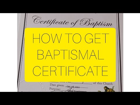 HOW TO GET BAPTISMAL CERTIFICATE | THOGZS OBB