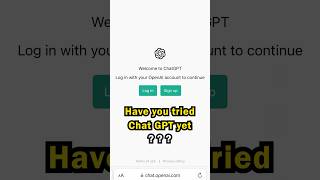 Tried ChatGPT yet?  It's easy to get started!   chat.openai.com