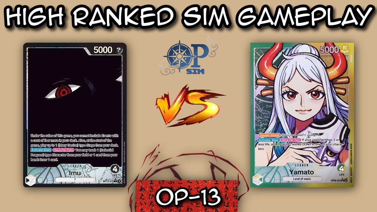 I WON WITH NO FIVE ELDERS!! ~ Imu vs. GY Yamato | One Piece TCG (Sim) [OP13]