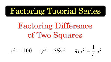 FACTOR21 Factoring Difference of Two Squares Part 2 [with English subtitles]