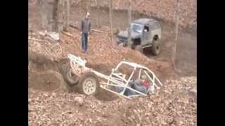 Rail Buggy Stands Straight Up, Almost Flips Backwards. Summertown, TN 2009