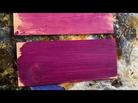 Minwax water based cherry blossom wood stain !! 😃😮, Purple wood stains