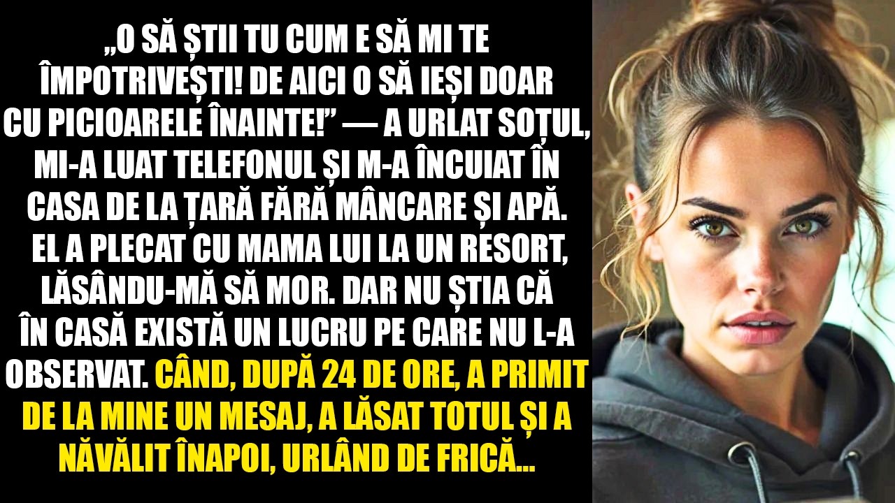 „De aici o să ieși doar cu picioarele înainte!” Soțul m-a încuiat în casă fără mâncare și apă, iar..