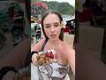 Trying street food in the Philippines