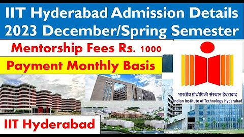 IIT Hyderabad PhD Admission Details #SURAJITJALIK