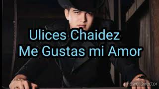 Video thumbnail of "Ulices Chaidez - Me Gustas mi Amor (Letra)"