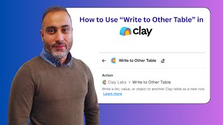 Celebrity How to Use “Write to Other Table” in Clay (Full Demo + Use Case) Profile