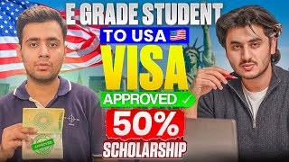 E Grade in A-Levels 😳🇺🇸 Got 50% Scholarship &amp; USA Visa Approved ✅ | F1 Visa Success Story |