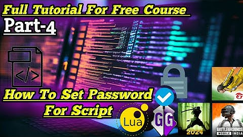 How To Set Password For Script | How To Learn Lua Script Part-4