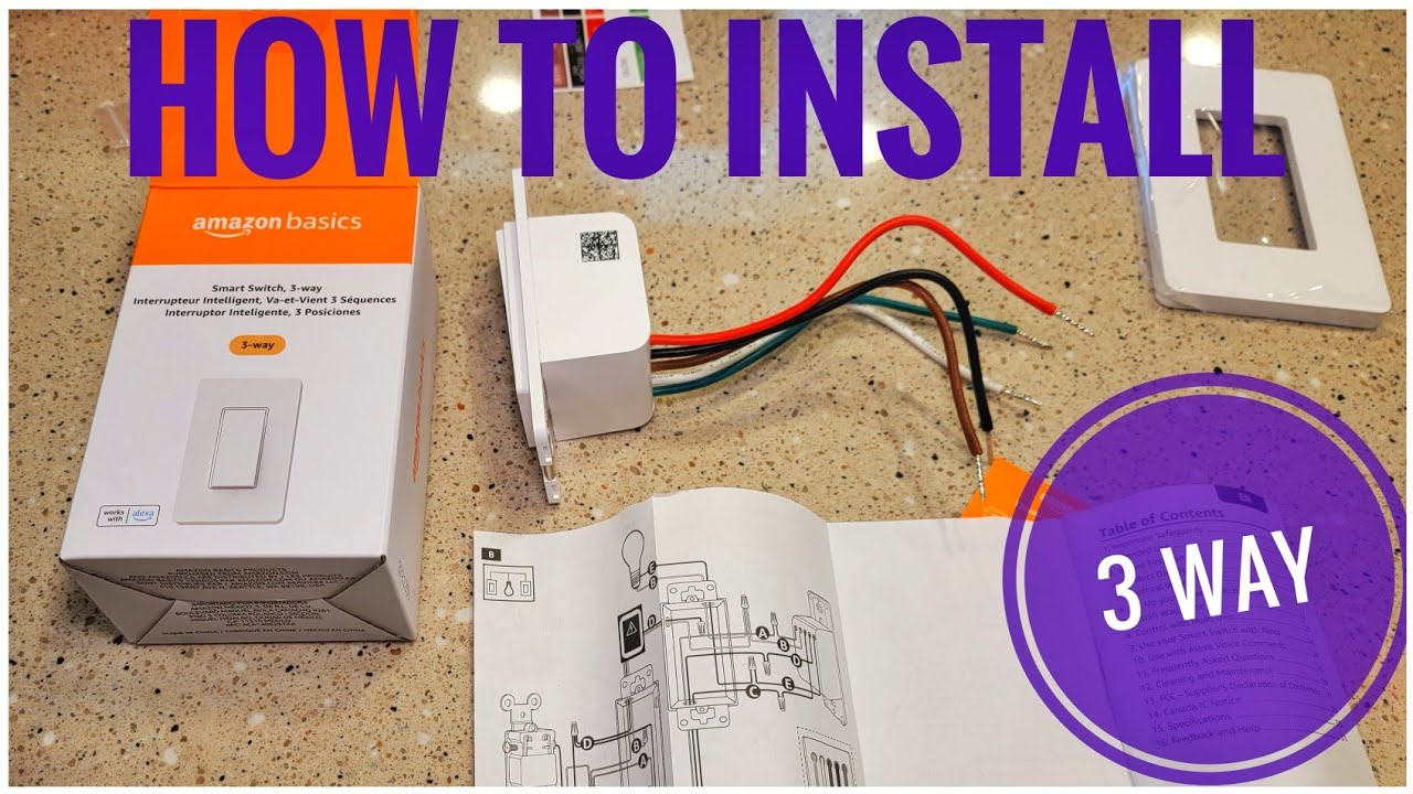 REVIEW & HOW TO INSTALL  Basics 3-Way Smart WIFI Switch with Alexa 