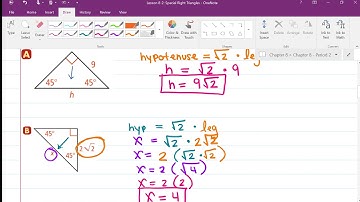 Lesson 8-2 Special Right Triangles Part 1