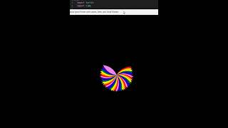 Python Turtle Graphics spiral flower Rainbow effects #coding #python tutorial #pythonturtle #comp.