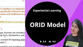 ORID Model | Experiential Learning Orid